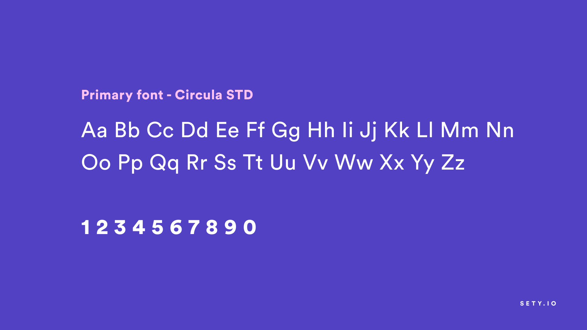 Primary font